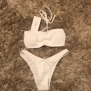 Zaful white bikini-never worn!